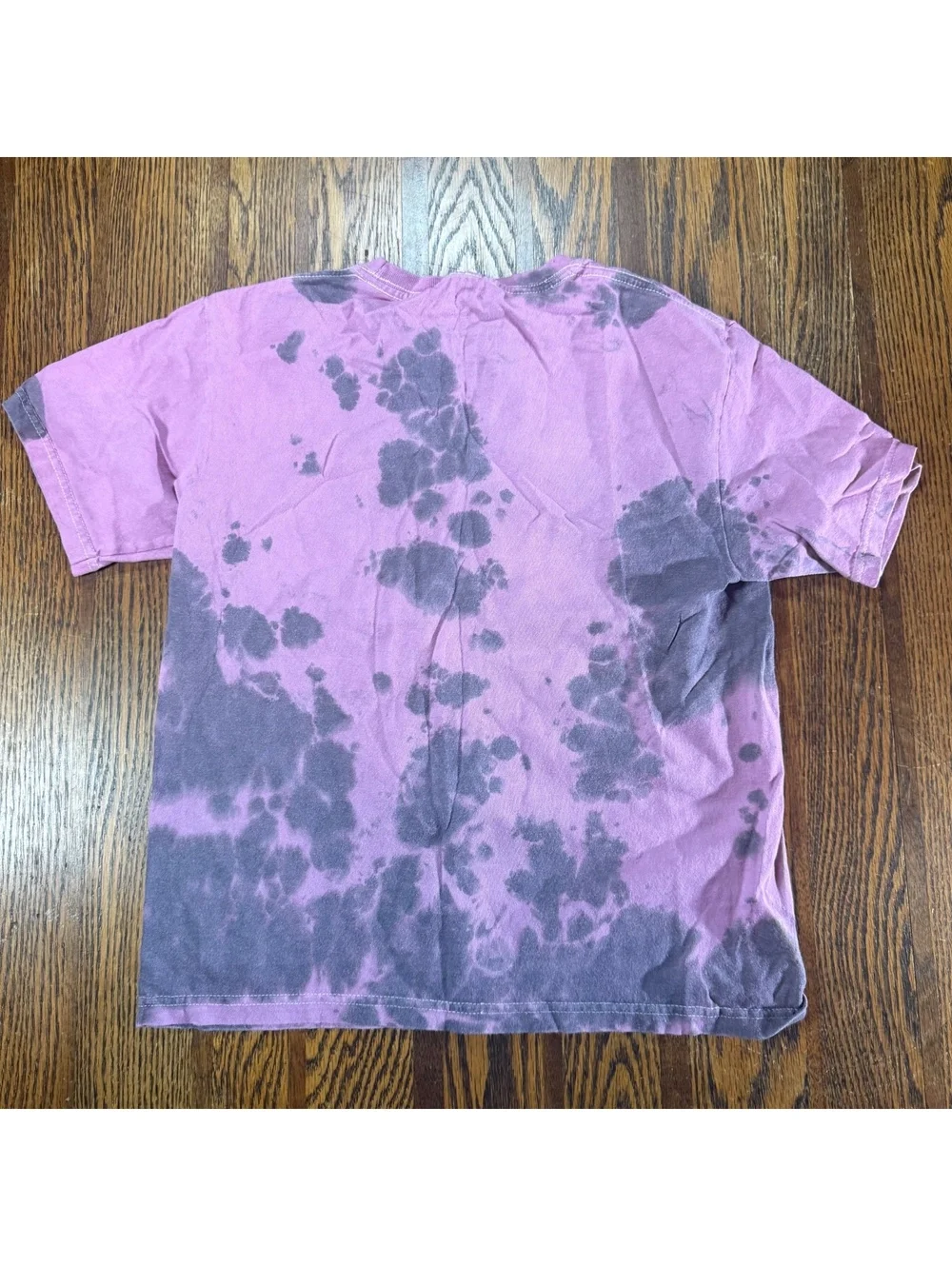 Vibes Boys Medium Pink Purple Tie Dye Streetwear King Drip Bear Graphic T-Shirt